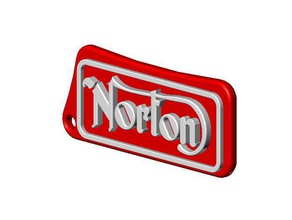 norton logo porte-clés les signes et logos 3d print model - Mito3D