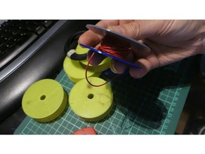 wire coils - drahtspulen electronics draht holder 3d print model - Mito3D