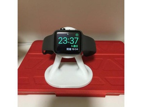 apple watch muelle de carga la electrónica 38 mm 42 dock serie 3 pie reloj 3d print model - Mito3D