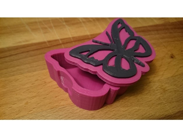 papillon boîte à bijoux schmetterling schmuck schatulle la case k stchen L'impression 3d le 3D print model - Mito3D