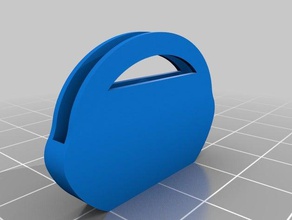 tom semplice ovale chiave cap organizzazione 3d print model - Mito3D