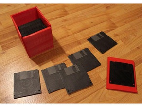 floppy disk box containers 3d print model - Mito3D