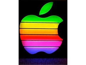 apple neon sign signs & logos logo 3d print model - Mito3D