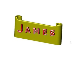james keyring signs & logos 3d print model - Mito3D