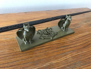 wand holder models harry potter hogwarts stand 3d print model - Mito3D
