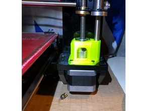 geeetech z axis bearing mount 3d printer parts 608 acrylic i3 leadscrew nema 17 3d print model - Mito3D
