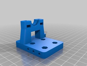 tech2c e3d mount adjusted z height 3d printing bowden hotend v6 3d print model - Mito3D