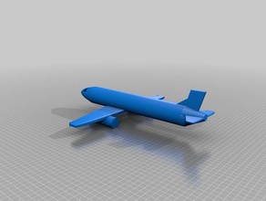 boeing 737 - 1er intento vehículos los aviones avión plano 3d print model - Mito3D