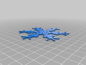 adriana snowflake interactive art customized 3d print model - Mito3D