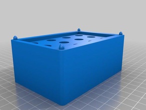 15ml tube tray wall safe biology 3d print model - Mito3D