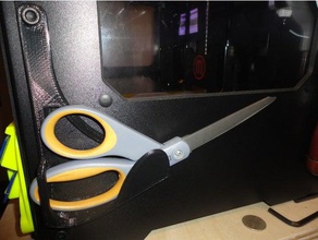 quick draw scissors holder 3d printer accessories scissor 3d print model - Mito3D