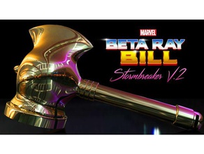 beta ray bill stormbreaker hammer v 2 Requisiten cosplay cosplays prop Waffe Kostüm marvel marvel-comics marvel-Universum Film-requisite prop-Waffe Replikat thor thors ragnarok 3d print model - Mito3D