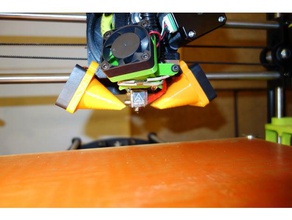 taz 6 de impressão ventilador refrigeração dutos Impressora 3d peças lulzbot 3d print model - Mito3D