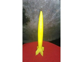 alongada foguete v2 brinquedos & games 3d print model - Mito3D