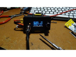 t12 hakko iron controller portable case parts soldering 3d print model - Mito3D