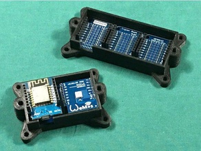 wemos Doppelbettzimmer, Dreibettzimmer Fall - Elektronik arduino esp8266 d1 mini case 3d print model - Mito3D