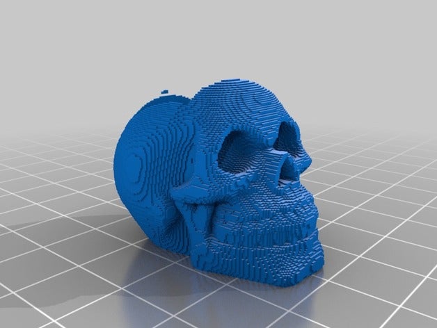 3d slash skull 3D print model - Mito3D