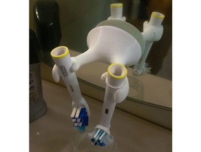 toothbrush holder oral-b bathroom 3d print model - Mito3D