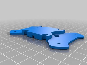 parte inferior de la placa batería piratframe balandra v15 pirat marco diy drone piratframes 3d print model - Mito3D