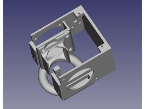 anycubic i3-mega-custom-hotend cover + 2x fan duct laser-mount Löcher 3d-Drucker Teile i3 mega fan-duct hotend-Kühlung 3d print model - Mito3D