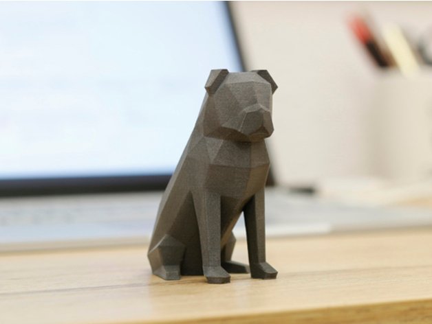 low-poly pug sculptures breed bulldog carline carlino chinese dog english faceted fast french geometric golden retriever labrador low lowpoly minimal poly sculpture shiba inu sitting 3D print model - Mito3D