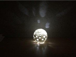 discoteca globo de luz A impressão 3d ensino médio tinkercad 3d print model - Mito3D