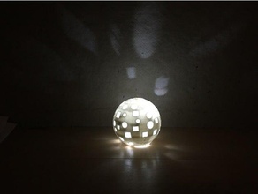 disco-Globus Licht 3d-drucken Mitte der Schule tinkercad 3d print model - Mito3D