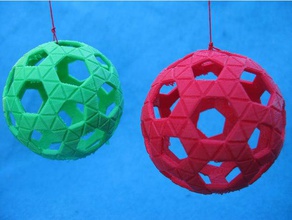 simple light weight holiday ornament math art openscad 3d print model - Mito3D