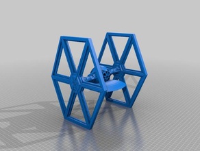 teal esporte tie fighter tampa hobby remix star wars tealdronechallenge 3d print model - Mito3D