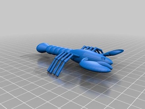 aragosta animali animale cibo hall lobster roll aragoste loobster oceano red mare di marini spongebob 3d print model - Mito3D