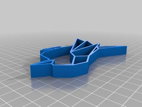 my customized origami sparrow 2d art 3d print model - Mito3D