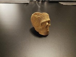 wireframe skull pencil holder love dog art tools 3d print model - Mito3D