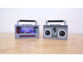 raspberry pi airplay boombox eletrônica adafruit o airtunes áudio a música pimoroni alto-falante 3d print model - Mito3D