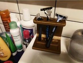 escova de dentes navalha qualquer titular casa banho suporte da 3d print model - Mito3D