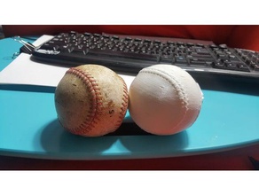 la dimension de vie baseball analyses & répliques agisoft photoscan balle clone en double lifesize numérisation les sports 3d print model - Mito3D