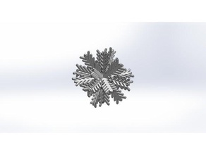 floco de neve decoração 3d print model - Mito3D
