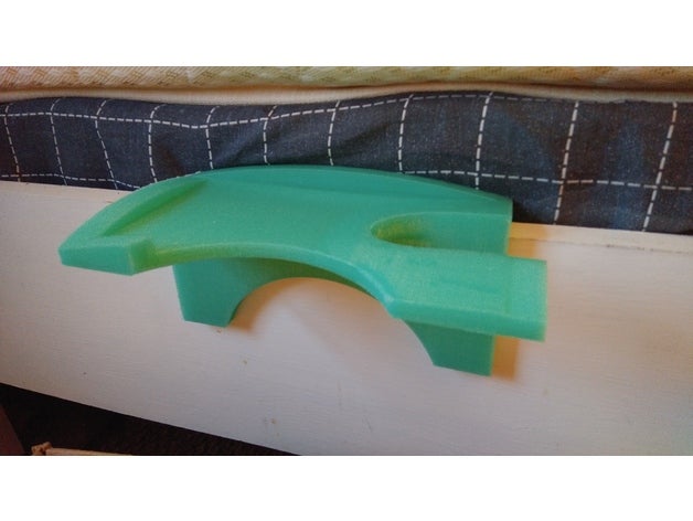 Bett montiert Telefon Regal Handy 3D print model - Mito3D