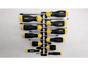 screwdriver rack tool holders & boxes 3d print model - Mito3D