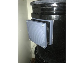 120 mm fan bucket mount light trap 3d print model - Mito3D