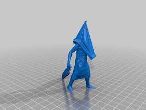 pyramid head - no base creatures creature horror minatures video game 3d print model - Mito3D