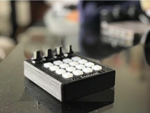 untztrument slim midi controller 3d printing adafruit arduino case micro trellis 3d print model - Mito3D