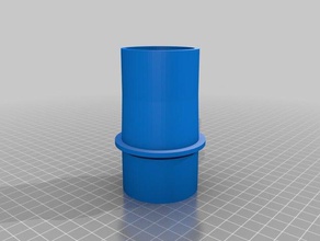 cody vacuum hose adapter two parts customized 3d print model - Mito3D