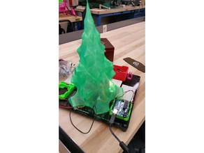 3dx neopixal luzes botão embaixo da árvore de natal A impressão 3d iluminada aprender estação 3dls 3d print model - Mito3D