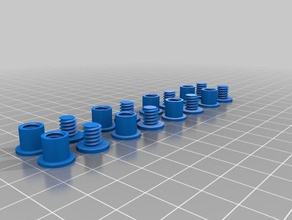 pins linkage hand parts threaded 3d print model - Mito3D
