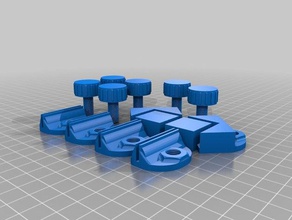 edição monoprice maker select plus pés de nivelamento conjunto completo Impressora 3d acessórios 3d print model - Mito3D