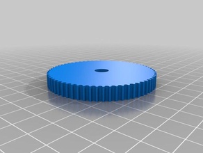 custom pulley 2 parts customized 3d print model - Mito3D
