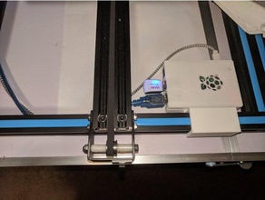 cr-10 frame mountable raspberry pi case 3d printer accessories 3d print model - Mito3D