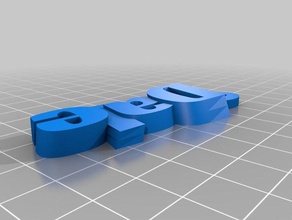 dale Anahtarlık özelleştirilmiş 3d print model - Mito3D