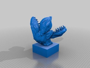 demogorgon creatures bust creature horror monster stranger things 3d print model - Mito3D