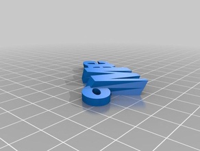 mae keychains customized 3d print model - Mito3D